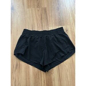 Athleta Hustle 3" Running Shorts Black Women's Medium Athletic Lined